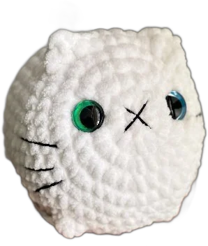 Loaf cat crochet plushie