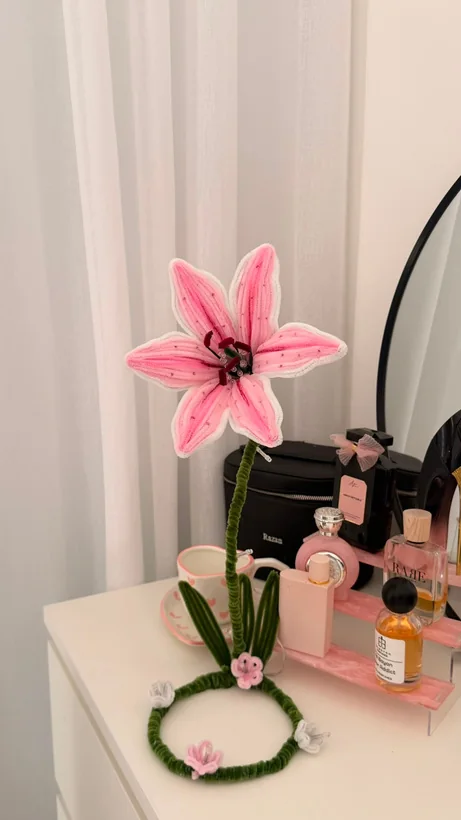 Pink Flower Lamp